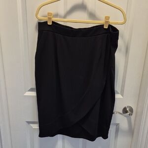 INC International Concepts Asymmetrical Black Skirt